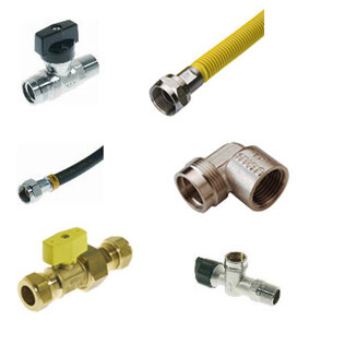 Gaskranen en gasslangen