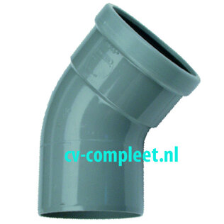 PVC Bocht 1 x manchet x spie