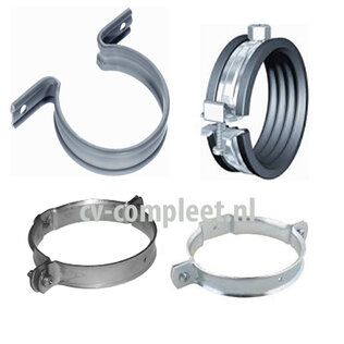 PVC  afvoerbeugel en bevestiging materiaal