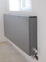 Jaga Strada Wand convector 200 x 800 x 115 mm (hxlxd) Type 10 - 524 watt (75x65x20&iexcl;C) kleur zandstraal grijs