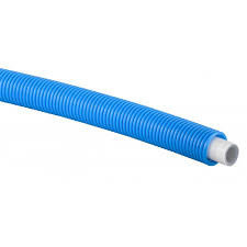 Uponor Uni Pipe Plus 16 x 2 mm in blauwe mantelbuis - lengte rol &aacute; 75 meter