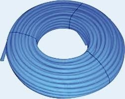 Uponor Uni Pipe Plus 16 x 2 mm in blauwe mantelbuis - lengte rol &aacute; 75 meter