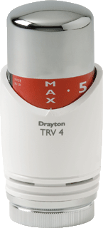 DRL DRayton radaitor thermostaatknop M30 chroom/wit