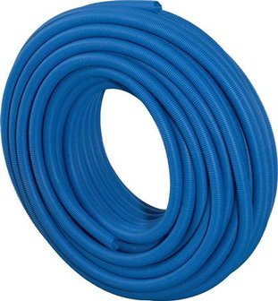 Uponor Uni Pipe Plus 25 x 2,25 mm in blauwe mantelbuis - lengte rol &aacute; 50 meter