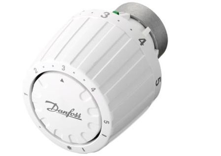 Danfoss thermostaatknop, klem 34 mm, gasgevuld, bereik 7-28&deg;C, wit RAL9016, (013G2960)