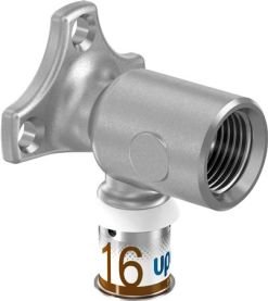 Uponor S-Press Plus Muurplaat 20 x 1/2&quot; bin. HOOG met ronde flens perskoppeling 1070645