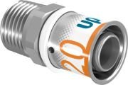 Uponor S-Press Plus overgang perskoppeling, verlopen 20 mm x 22 mm knel recht 1070512