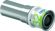 Uponor S-Press Plus overgang verlopen 32 mm x 28 mm buis CU recht, perskoppeling 1070620