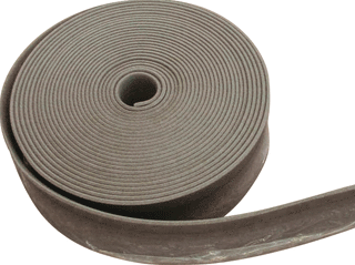 Rand isolatie 150 mm hoog x 8 mm dik met flap rol &aacute; 25 meter - met plakstrip