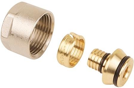 Universeel knelset 3/4&quot; x 17 x 2 mm voor vloerverwarming set &aacute; 2 stuks