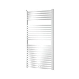 Plieger Palmyra design handdoek radiator 1175 x 600 kleur Zwart (689 watt)