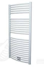 Plieger Palmyra design handdoek radiator 1175 x 600 kleur zwart (689 watt) gebogen