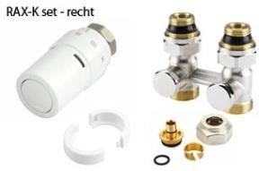 Danfoss set M30 Design RAX-K recht H-blok +thermostaatknop (013G5186)