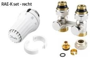 Danfoss set M30 Standaard RAE-K recht H-blok +thermostaatknop (013G5167)