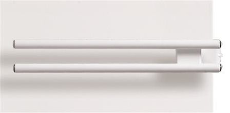Henrad Alto handdoekbeugel dubbel voor Alto type 22 - 500 breed - kleur RAL 9016