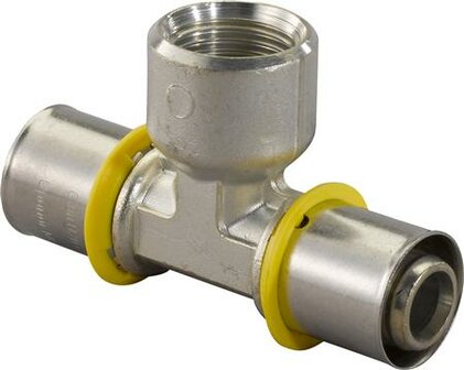Uponor T Stuk 25 x 3/4&quot; bin x 25 mm voor GAS