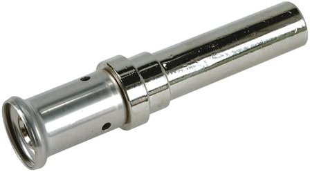 Henco perskoppeling - overgangs stuk 20 mm pers x 22 mm buis vernikkeld