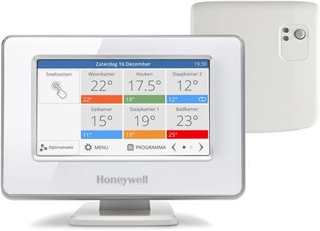 Honeywell Evohome Wifi 4 zone  aan/uit pakket - inclusief tafelstandaard  - ATP924R3010