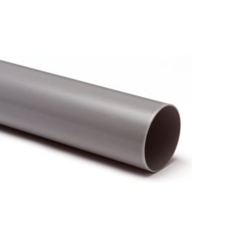 PVC Hemelwaterafvoerbuis grijs 100 mm lengte 5.55 meter