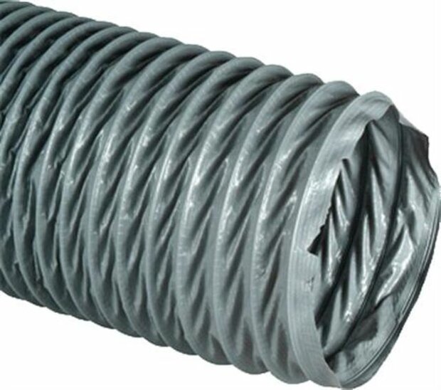 Flexibele ventilatie slang polyester 125 mm VP Super, 10 meter
