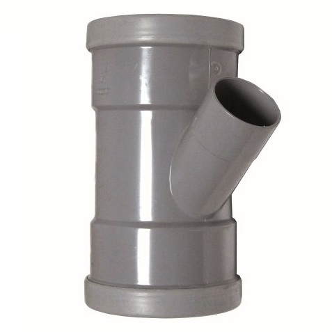 PVC manchet T Stuk 110 x 40 mm 45&iexcl; 3 x mof