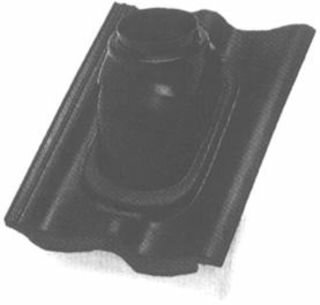 Ubbink dakdoorvoerpan, type rbb sneldek/weerter git, 125mm, 25-45&deg; kunststof, 1-pan(nen), verticale doorvoer