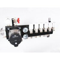 Top-Flow vloerverwarming verdeler 6 groepen met energiezuinige pomp