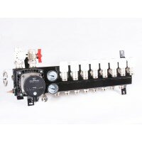 Top-Flow vloerverwarming verdeler 8 groepen met energiezuinige pomp