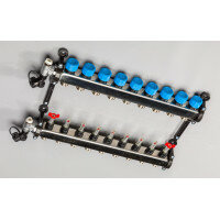 TOP-Flow RVS verdeler 9 groepen zonderpomp