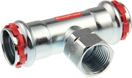 VSH Sudopress T-STUK 28 x 3/4&quot; x 28 mm staal (pers x binnendraad x pers)