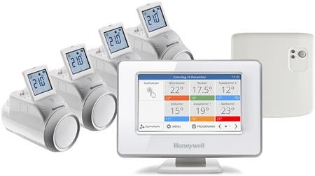 Honeywell Evohome Wifi 4 zone  aan/uit pakket - inclusief tafelstandaard  - ATP924R3010