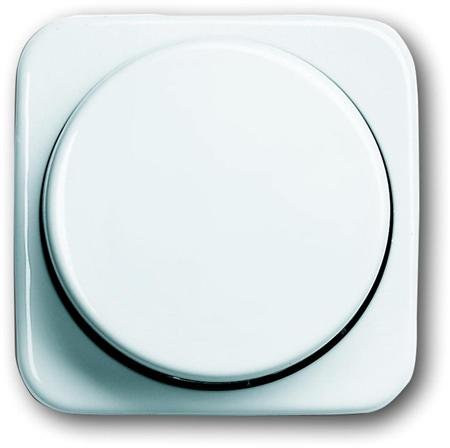 Busch-Jaege - centraal plaat knop dimmer - kleur r-alpin wit - BJ 2115-214