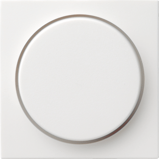 Gira inzetplaat+knop dimmer - Zuiver wit glanzend (ZWG) 065003