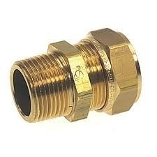 Bonfix messing knel puntstuk recht  3/8