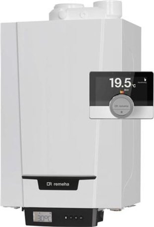 Remeha Tzerra ACE 28 Combi CW4 + Etwist  80/80 Plus met A-Label pomp