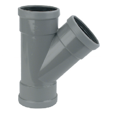 PVC manchet T Stuk 250 x 250 mm 45¡ 3 x mof