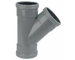 PVC manchet T Stuk 125 x 125 mm 45¡ 3 x mof