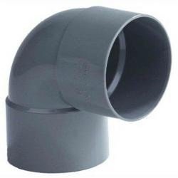 Pvc bocht 75 mm 88° - 2 x lijm mof
