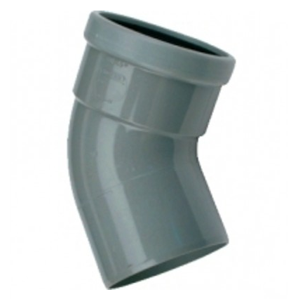 PVC bocht 125 mm 45° - manchet mof/spie