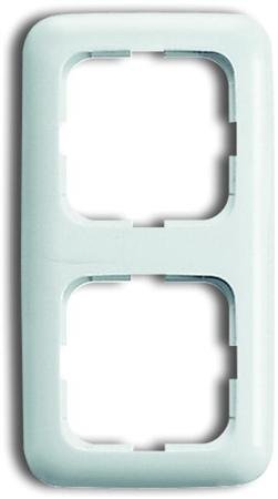 Busch-Jaege - Afdekraam 2 voudig - kleur r-alpin wit - BJ 2512-214