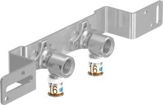 Uponor S-Press Plus dubbele muurplaat  2x 16 x 1/2