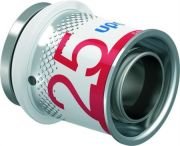 Uponor S-Press Plus perskoppeling, eindstop MLC 25 mm recht  1070623