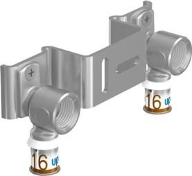 Uponor S-Press Plus dubbel muurplaat  2x 16 x 1/2