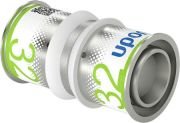 Uponor S-Press Plus perskoppeling, sok 32 x 32 mm recht 1070550