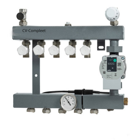 CV-Compleet 5 groepen vloerverwarming verdeler 