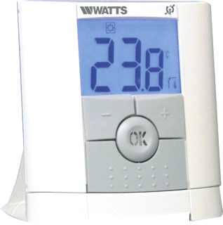 Watts Vision Smart Home System ruimtethermostaat aan/uit, BT-D02RF, kleur wit, draadloos (900006671)