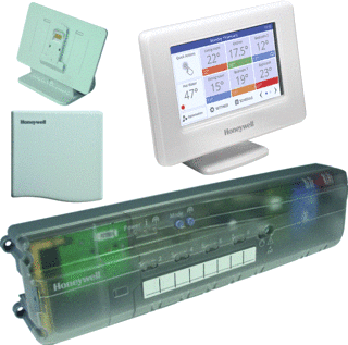 Honeywell Evohome  WIFI set - 5 Zonneregeling voor vloerverwarming
