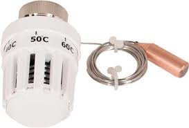 Thermostaatknop met capillair leiding en voeler voor CV-Compleet vloerverwarming verdeler