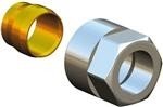 Herz klemset M22 x 15 mm koper / cv buis