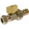 VSH gaskraan met koppeling 22 mm knel x 3/4